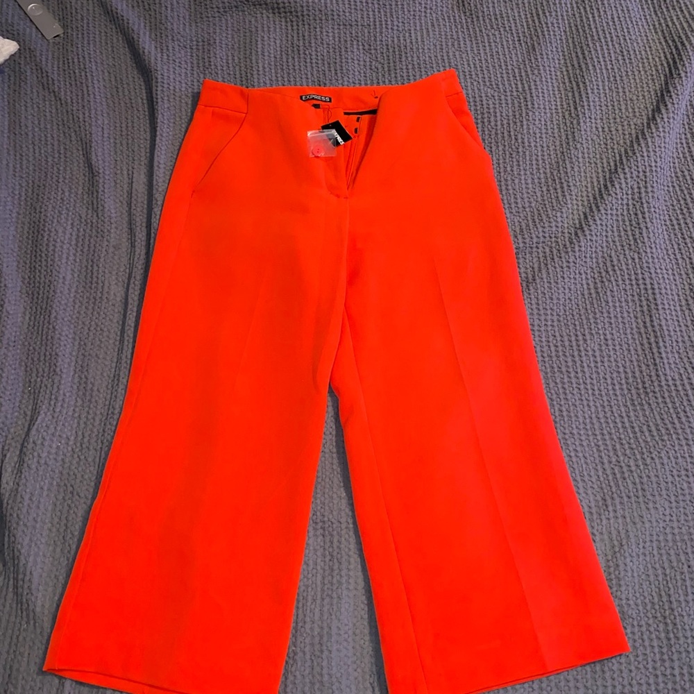 Express cropped wide leg capris.